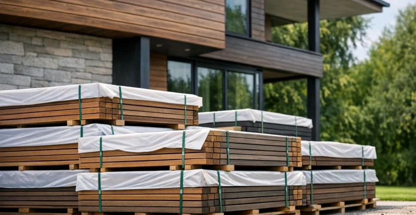 Как хранить фасадную доску до монтажа