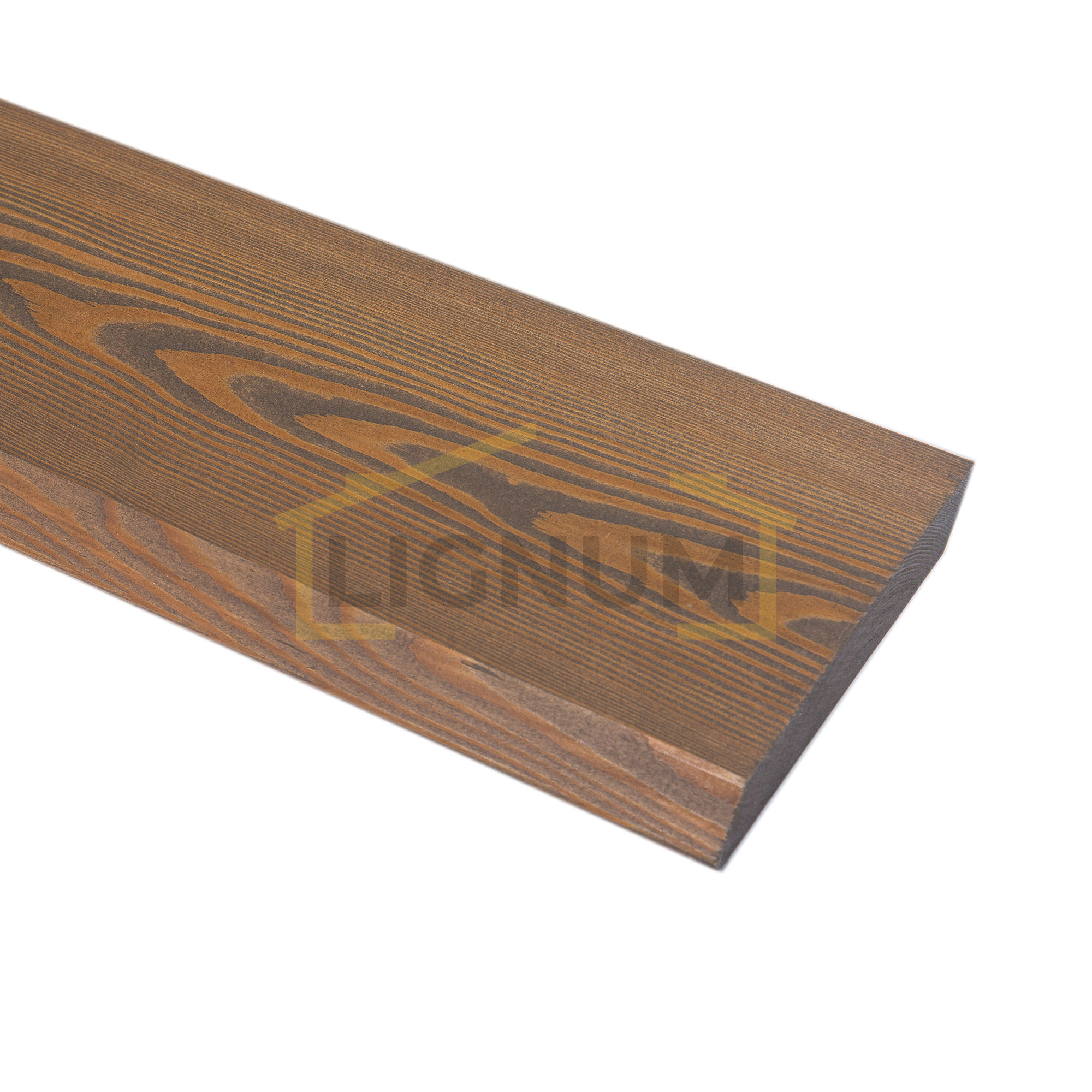 Планкен из лиственницы, с заводской покраской маслом