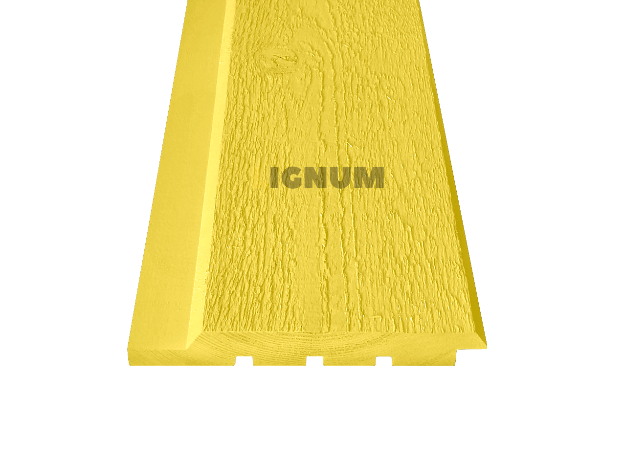 Скандинавская тонкопиленая доска, профиль UYV, заводская покраска, RAL 1018