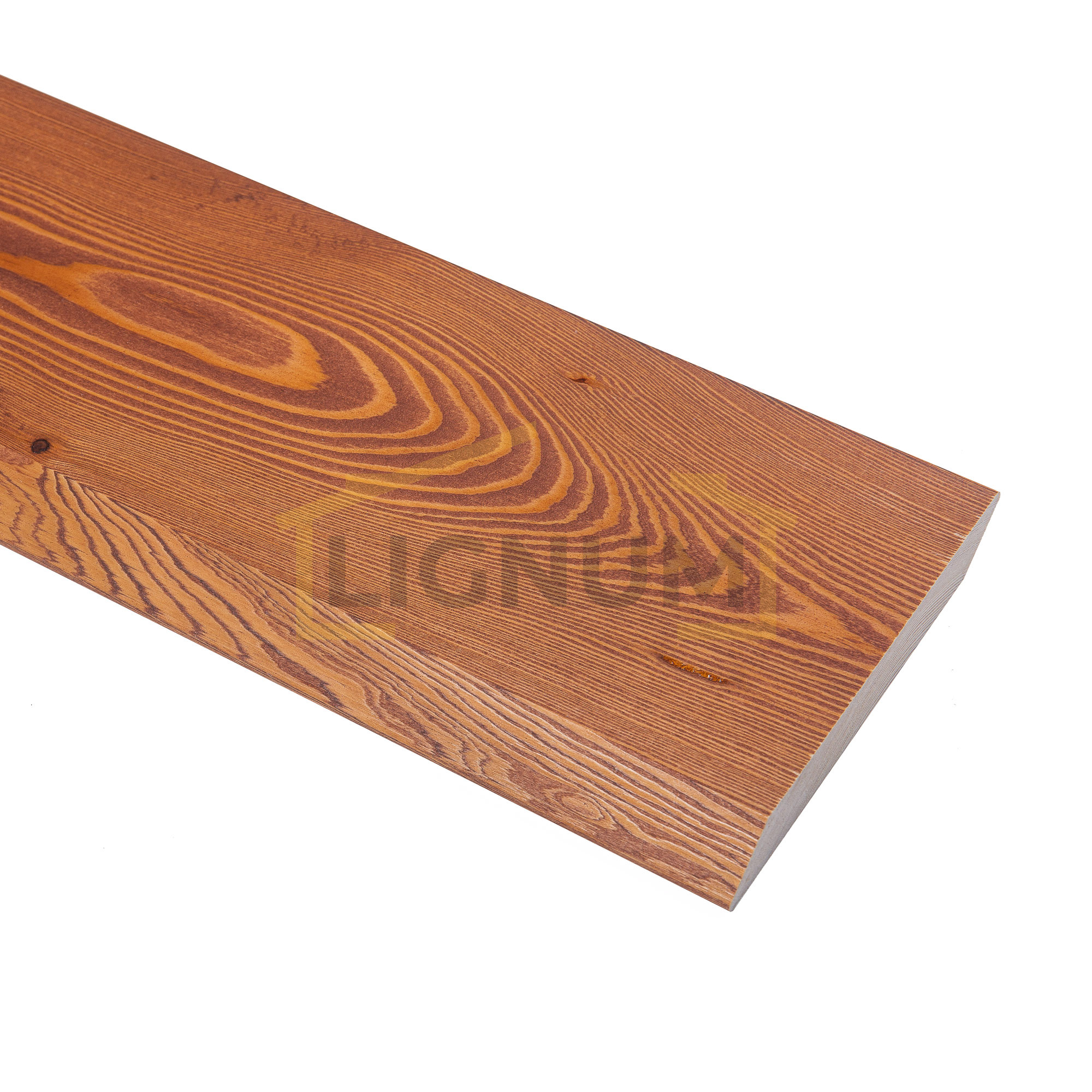 Планкен из лиственницы, с заводской покраской маслом