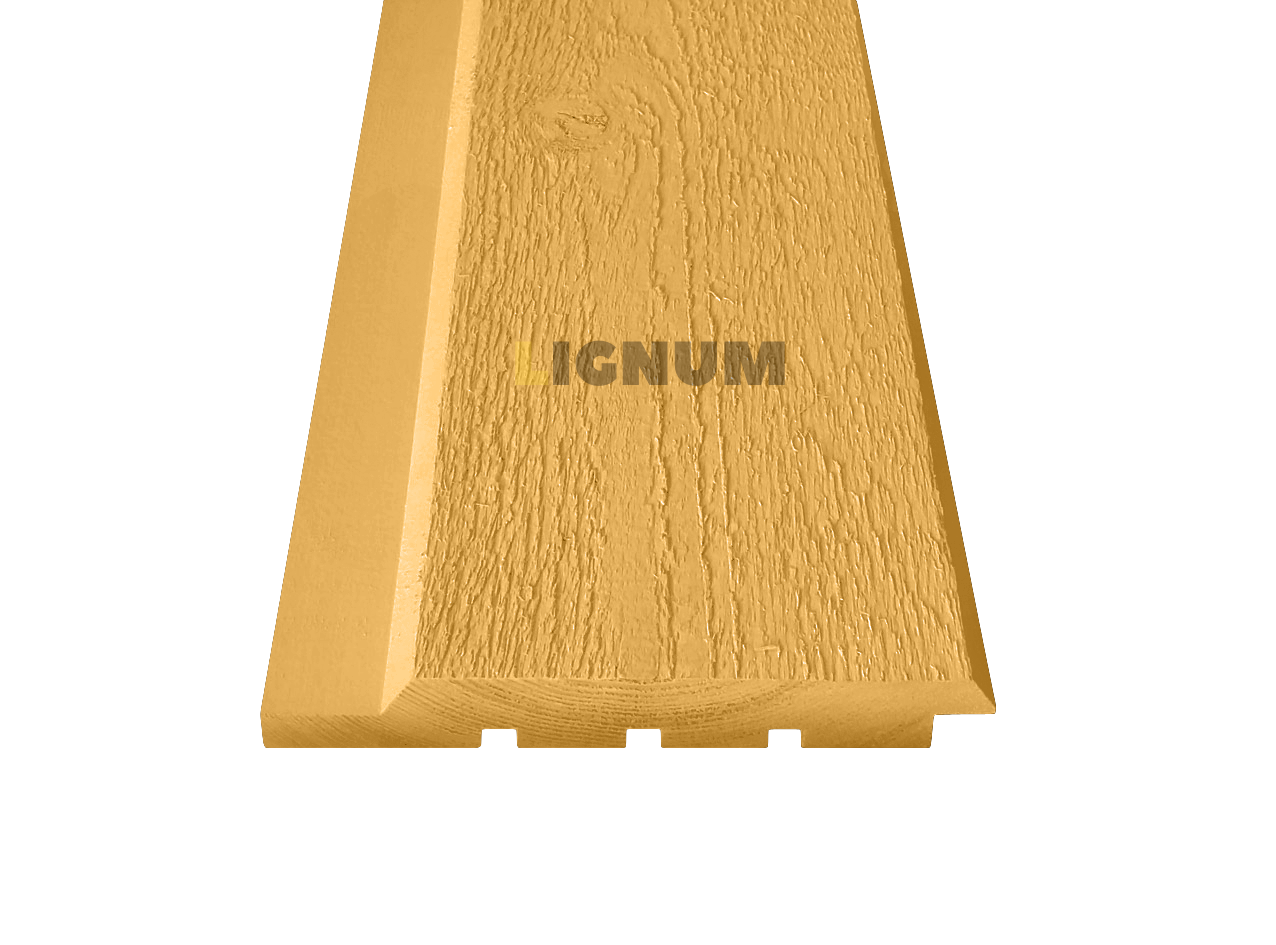 Скандинавская тонкопиленая доска, профиль UYV, заводская покраска, RAL 1017