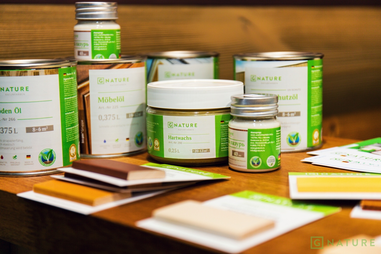 Теперь мы дистрибьютеры масел и красок Gnature в Санкт-Петербурге