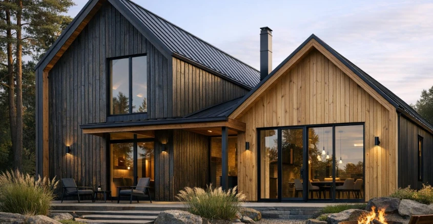 Как подобрать фасад под стиль барнхаус