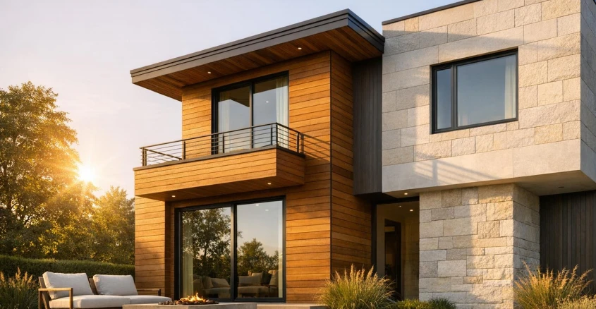 Какой фасад выбрать для солнечной стороны дома