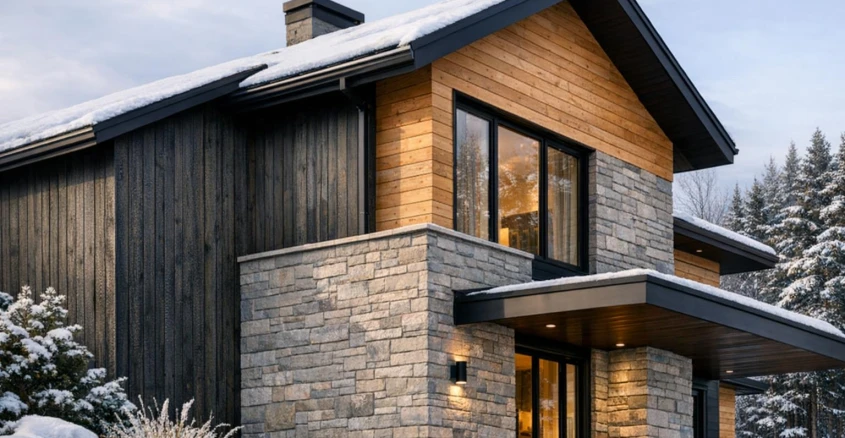 Какой фасад выбрать для северной стороны дома